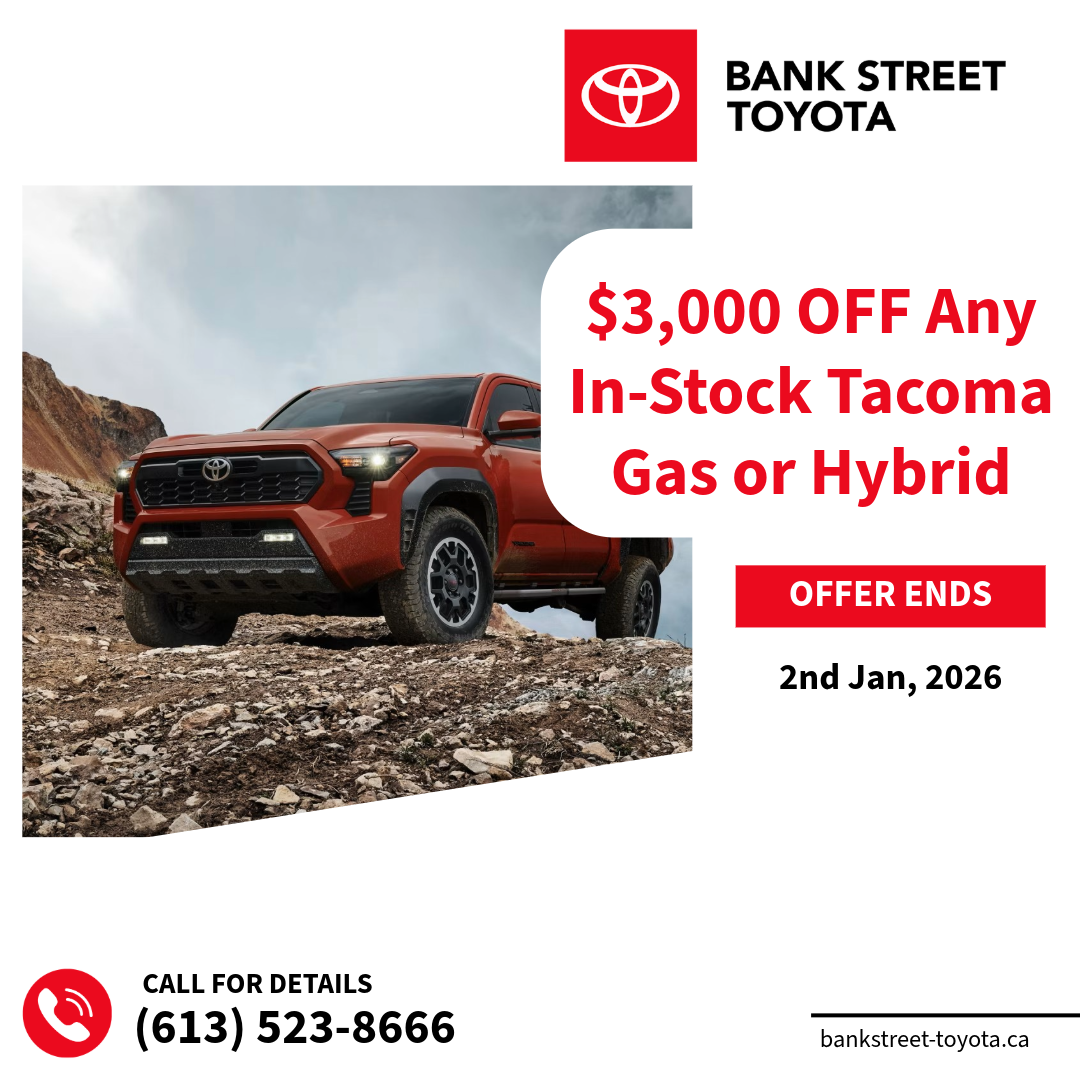 Get $3,000 OFF Any In-Stock Tacoma Gas or Hybrid: Limited Time!