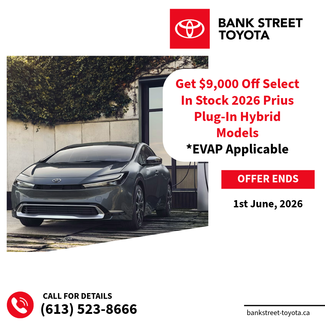 Get $9,000 OFF Select In-Stock 2026 Prius Plug-in Hybrid Models